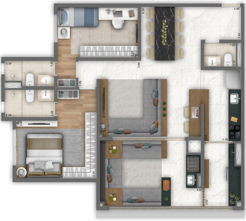 Imagem Apartamento com 3 Quartos à Venda, 127 m² em Chácara Klabin - São Paulo