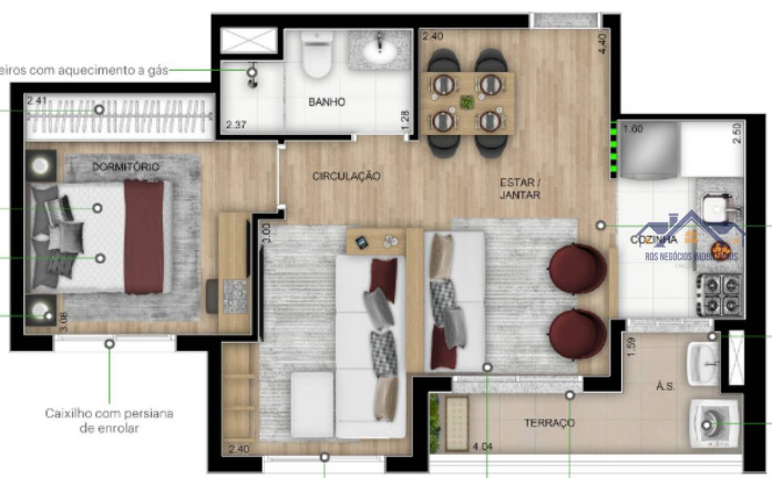 Imagem Apartamento com 2 Quartos à Venda, 47 m² em Vila Anastácio - São Paulo