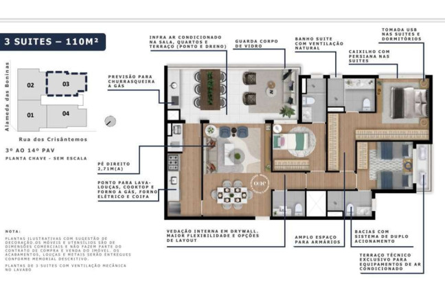 Imagem Apartamento com 3 Quartos à Venda, 110 m² em Mirandópolis - São Paulo Imagem Apartamento com 3 Quartos à Venda, 110 m² em Mirandópolis - São Paulo
