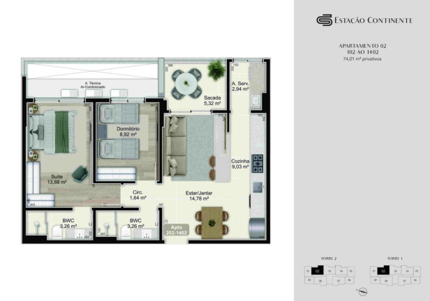 Imagem Imóvel com 1 Quarto à Venda, 47 m² em Campinas Imagem Imóvel com 1 Quarto à Venda, 47 m² em Campinas