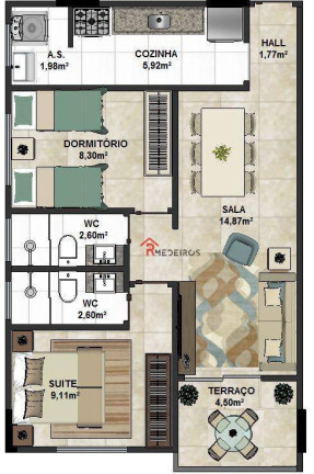 Imagem Apartamento com 2 Quartos à Venda, 59 m² em Cidade Ocian - Praia Grande Imagem Apartamento com 2 Quartos à Venda, 59 m² em Cidade Ocian - Praia Grande