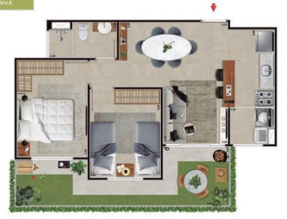 Imagem Apartamento com 2 Quartos à Venda,  em Campo Grande - Rio De Janeiro