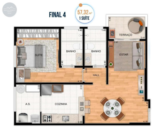 Imagem Apartamento com 1 Quarto à Venda, 53 m² em Aviação - Praia Grande