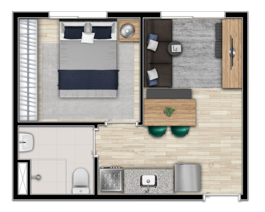 Imagem Apartamento com 2 Quartos à Venda, 32 m² em Bela Vista - São Paulo