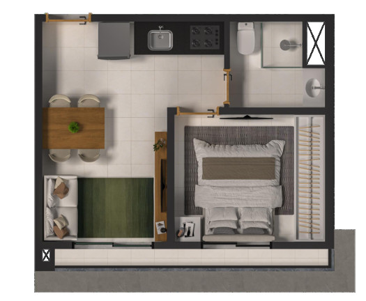 Imagem Apartamento com 1 Quarto à Venda, 27 m² em Vila Monte Alegre - São Paulo