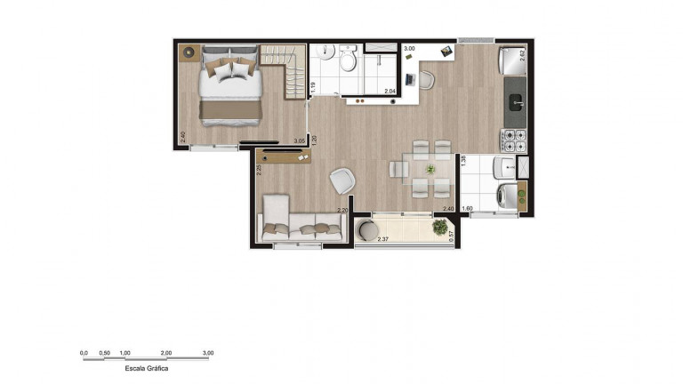 Imagem Apartamento com 2 Quartos à Venda, 5.724 m² em Parque Ipê - São Paulo