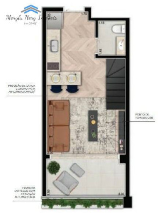 Imagem Apartamento com 1 Quarto à Venda, 61 m² em Moema - São Paulo