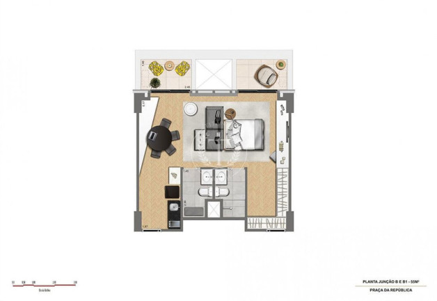 Imagem Apartamento com 1 Quarto à Venda, 28 m² em Centro - São Paulo Imagem Apartamento com 1 Quarto à Venda, 28 m² em Centro - São Paulo