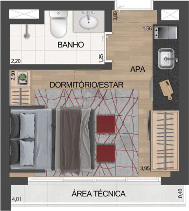 Imagem Imóvel com 1 Quarto à Venda, 28 m² em Vila Clementino - São Paulo Imagem Imóvel com 1 Quarto à Venda, 28 m² em Vila Clementino - São Paulo
