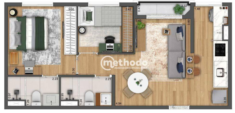 Imagem Apartamento com 2 Quartos à Venda, 41 m² em Centro - Campinas Imagem Apartamento com 2 Quartos à Venda, 41 m² em Centro - Campinas