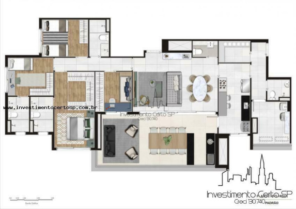 Imagem Apartamento com 3 Quartos à Venda, 160 m² em Ipiranga - São Paulo