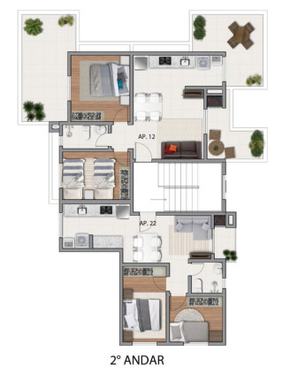 Imagem Apartamento com 3 Quartos à Venda, 80 m² em Carioca - São José Dos Pinhais Imagem Apartamento com 3 Quartos à Venda, 80 m² em Carioca - São José Dos Pinhais