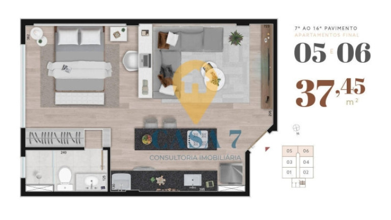 Imagem Apartamento com 1 Quarto à Venda, 37 m² em Boa Viagem - Belo Horizonte Imagem Apartamento com 1 Quarto à Venda, 37 m² em Boa Viagem - Belo Horizonte