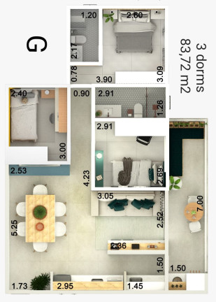 Imagem Apartamento com 2 Quartos à Venda, 71 m² em Tenório - Ubatuba