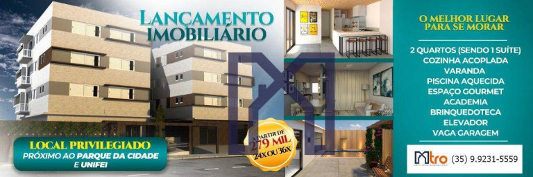 Imagem Apartamento com 2 Quartos à Venda, 60 m² em Cruzeiro - Itajubá