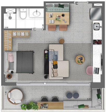 Imagem Apartamento com 1 Quarto à Venda, 43 m² em República - São Paulo Imagem Apartamento com 1 Quarto à Venda, 43 m² em República - São Paulo