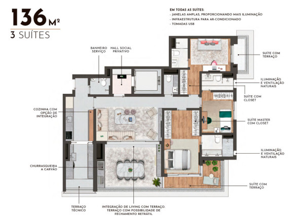 Imagem Apartamento com 3 Quartos à Venda, 118 m² em Jardim Aurélia - São Paulo