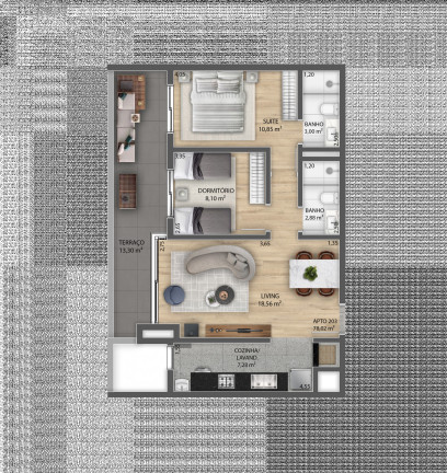 Imagem Apartamento com 2 Quartos à Venda, 74 m² em Centro - Gramado