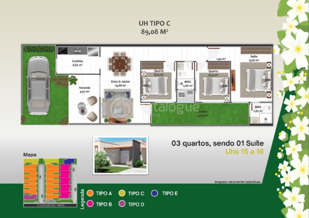 Imagem Casa de Condomínio com 3 Quartos à Venda, 107 m² em Parque Das árvores - Parnamirim Imagem Casa de Condomínio com 3 Quartos à Venda, 107 m² em Parque Das árvores - Parnamirim