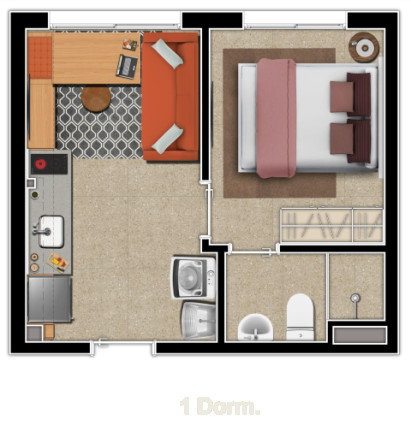 Imagem Apartamento com 1 Quarto à Venda, 24 m² em Sé - São Paulo Imagem Apartamento com 1 Quarto à Venda, 24 m² em Sé - São Paulo