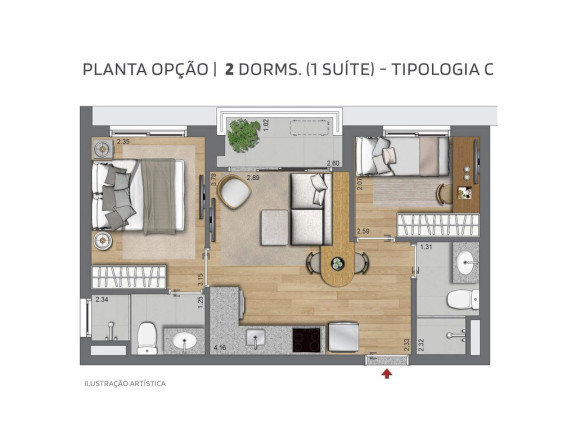 Imagem Apartamento com 2 Quartos à Venda, 36 m² em Alto Da Boa Vista - São Paulo Imagem Apartamento com 2 Quartos à Venda, 36 m² em Alto Da Boa Vista - São Paulo