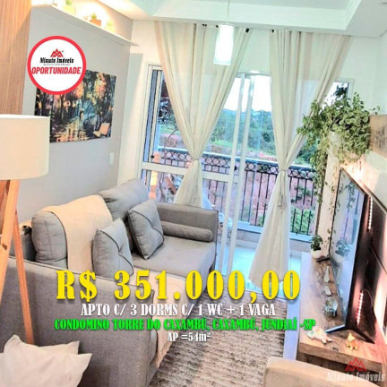 Foto do imóvel Apartamento com 2 Quartos à Venda, 54 m² em Caxambu - Jundiaí