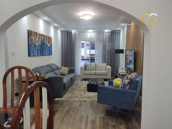 Apartamento com 3 Quartos à Venda, 136 m² em Vila Assunção - Praia Grande
