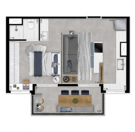 Imagem Studio com 1 Quarto à Venda, 20 m² em Vila Madalena - São Paulo Imagem Studio com 1 Quarto à Venda, 20 m² em Vila Madalena - São Paulo