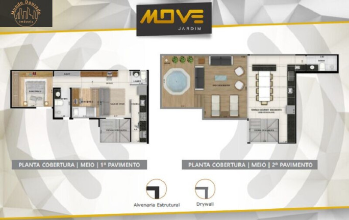 Imagem Cobertura com 2 Quartos à Venda, 93 m² em Jardim - Santo André Imagem Cobertura com 2 Quartos à Venda, 93 m² em Jardim - Santo André
