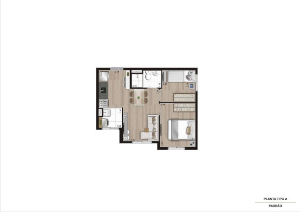 Imagem Apartamento com 2 Quartos à Venda, 36 m² em Cambuci - São Paulo