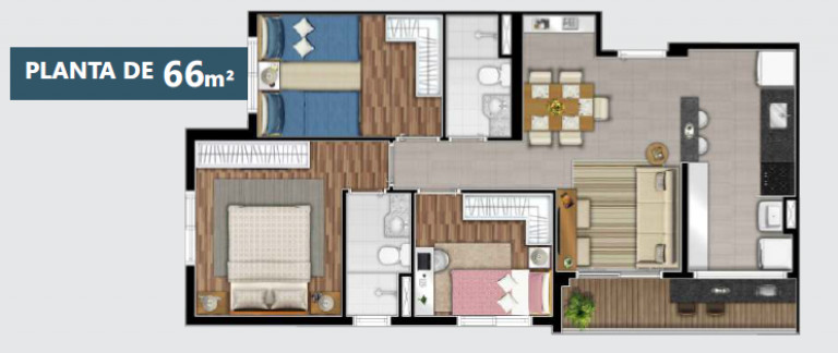 Imagem Apartamento com 3 Quartos à Venda, 98 m² em Parque Viana - Barueri Imagem Apartamento com 3 Quartos à Venda, 98 m² em Parque Viana - Barueri