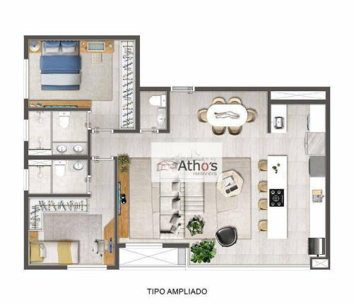 Imagem Apartamento com 3 Quartos à Venda, 87 m² em Centro - Indaiatuba Imagem Apartamento com 3 Quartos à Venda, 87 m² em Centro - Indaiatuba