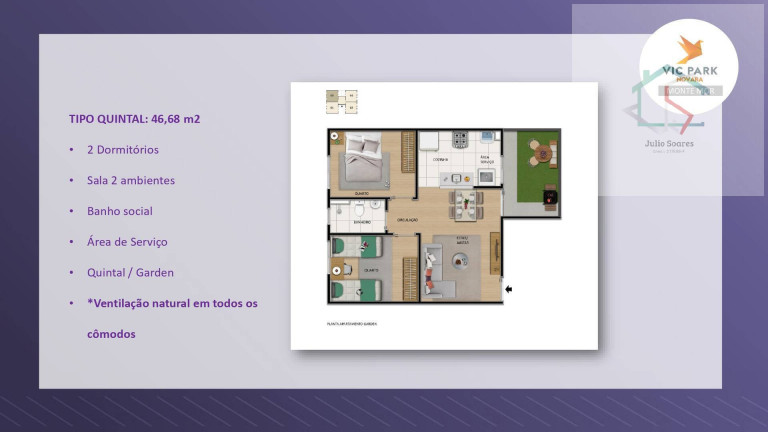 Imagem Apartamento com 2 Quartos à Venda,  em Rezende - Monte Mor