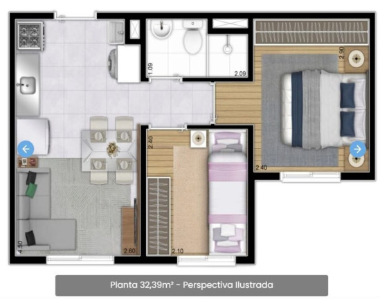 Imagem Apartamento com 2 Quartos à Venda, 32 m² em Cidade Líder - São Paulo