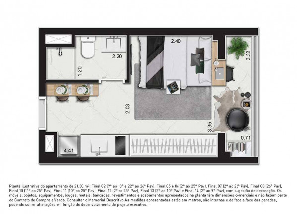 Imagem Studio com 1 Quarto à Venda, 21 m² em República - São Paulo Imagem Studio com 1 Quarto à Venda, 21 m² em República - São Paulo