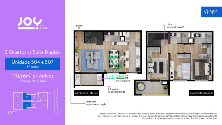 Imagem Apartamento com 2 Quartos à Venda, 62 m² em Tingui - Curitiba Imagem Apartamento com 2 Quartos à Venda, 62 m² em Tingui - Curitiba