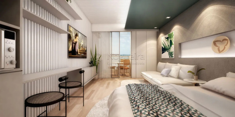 Flat com 1 Quarto à Venda, 29 m² em Muro Alto - Ipojuca