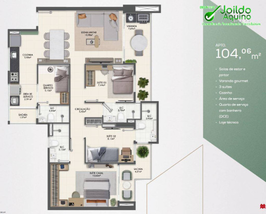 Imagem Apartamento com 3 Quartos à Venda, 105 m² em Benfica - Fortaleza