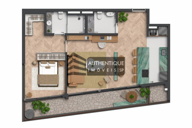 Imagem Apartamento com 1 Quarto à Venda, 122 m² em Jardins - São Paulo Imagem Apartamento com 1 Quarto à Venda, 122 m² em Jardins - São Paulo