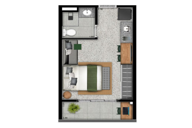 Imagem Imóvel com 1 Quarto à Venda, em Pinheiros - São Paulo Imagem Imóvel com 1 Quarto à Venda, em Pinheiros - São Paulo