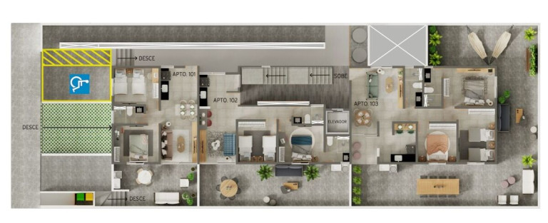 Imagem Apartamento com 3 Quartos à Venda, 76 m² em Bancários - João Pessoa Imagem Apartamento com 3 Quartos à Venda, 76 m² em Bancários - João Pessoa