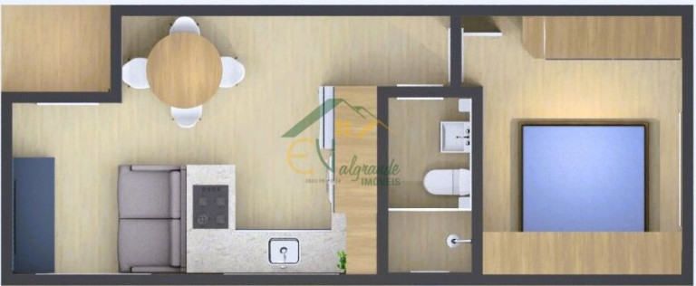 Imagem Apartamento com 1 Quarto à Venda, 25 m² em Cajuru - Curitiba Imagem Apartamento com 1 Quarto à Venda, 25 m² em Cajuru - Curitiba