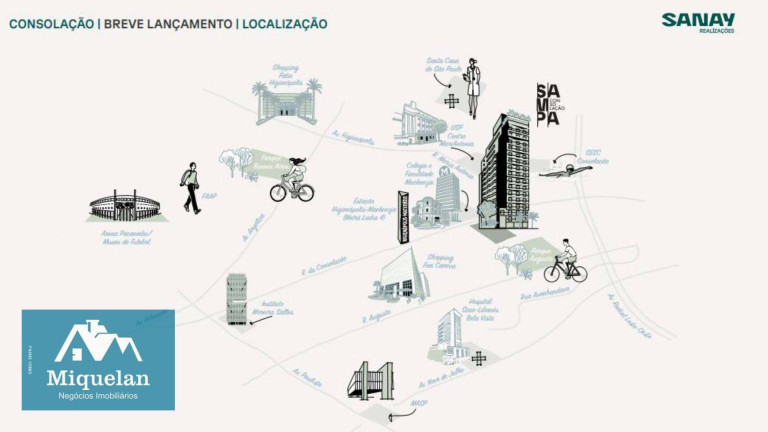 Imagem Studio com 1 Quarto à Venda, 37 m² em Consolação - São Paulo Imagem Studio com 1 Quarto à Venda, 37 m² em Consolação - São Paulo