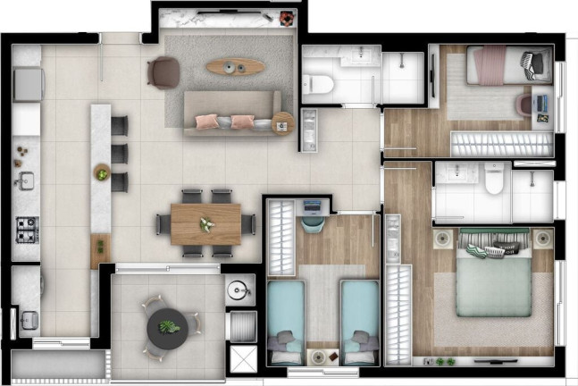 Imagem Apartamento com 2 Quartos à Venda, 68 m² em Cabral - Curitiba