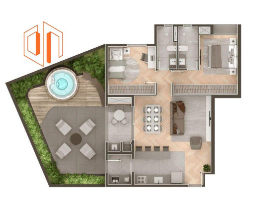 Imagem Cobertura com 3 Quartos à Venda, 150 m² em água Verde - Curitiba Imagem Cobertura com 3 Quartos à Venda, 150 m² em água Verde - Curitiba