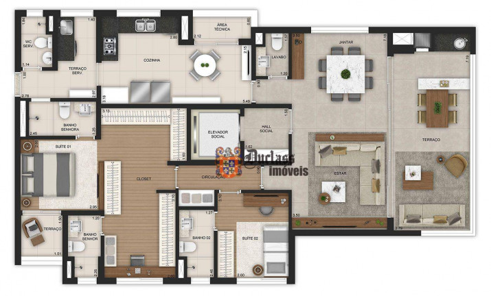 Imagem Apartamento com 3 Quartos à Venda, 141 m² em Brooklin Novo - São Paulo Imagem Apartamento com 3 Quartos à Venda, 141 m² em Brooklin Novo - São Paulo