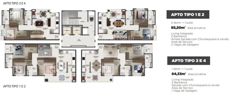Imagem Apartamento com 3 Quartos à Venda, 85 m² em São João - Itajaí Imagem Apartamento com 3 Quartos à Venda, 85 m² em São João - Itajaí