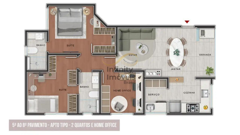 Apartamento com 3 Quartos à Venda, 28 m² em Sion - Belo Horizonte