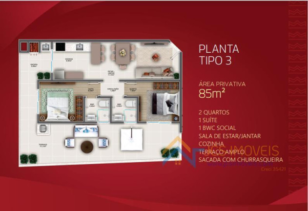 Imagem Apartamento com 3 Quartos à Venda, 126 m² em Balneario Caiobá - Matinhos