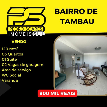 Imagem Apartamento com 3 Quartos à Venda, 120 m² em Tambaú - João Pessoa Imagem Apartamento com 3 Quartos à Venda, 120 m² em Tambaú - João Pessoa